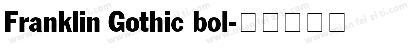 Franklin Gothic bol字体转换